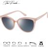 imageThe Fresh Polarized Cat Eye Designer Tip Pointed Sunglasses FR17266PPink Orange  Grey Gradient