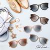 imageThe Fresh Polarized Cat Eye Designer Tip Pointed Sunglasses FR17266PPink Orange  Grey Gradient
