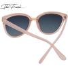 imageThe Fresh Polarized Cat Eye Designer Tip Pointed Sunglasses FR17266PPink Orange  Grey Gradient