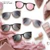 imageThe Fresh Polarized Classic Round Style Tip Pointed Sunglasses Vintage Trendy FR16124PCrystal Pink  Grey Gradient