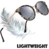 imageThe Fresh Polarized Classic Round Style Tip Pointed Sunglasses Vintage Trendy FR16124PDark Demi  Grey Gradient