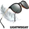 imageThe Fresh Polarized Classic Round Style Tip Pointed Sunglasses Vintage Trendy FR16124PDemi  Green G15