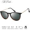 imageThe Fresh Polarized Classic Round Style Tip Pointed Sunglasses Vintage Trendy FR16124PDemi  Green G15