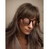 imageThe Fresh Polarized Classic Round Style Tip Pointed Sunglasses Vintage Trendy FR16124PMatte Black  Pink Mirror