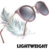 imageThe Fresh Polarized Classic Round Style Tip Pointed Sunglasses Vintage Trendy FR16124PShiny Crystal Pink  Grey Gradient