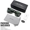 imageThe Fresh Polarized Sunglasses for Men Women UV Protection Classic Sun Glasses6214pol01 Black