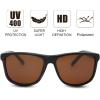 imageThe Fresh Polarized Sunglasses for Men Women UV Protection Classic Sun Glasses6214pol02 Black