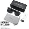 imageThe Fresh Polarized Sunglasses for Men Women UV Protection Classic Sun Glasses6214pol03 Black