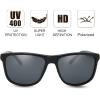 imageThe Fresh Polarized Sunglasses for Men Women UV Protection Classic Sun Glasses6214pol03 Black
