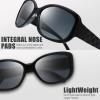 imageThe Fresh Polarized Vintage Classic Square Trendy Sunglasses  Exquisite PackagingBlackGrey  Grey Gradient
