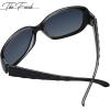 imageThe Fresh Polarized Vintage Classic Square Trendy Sunglasses  Exquisite PackagingBlackGrey  Grey Gradient