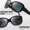 imageThe Fresh Polarized Vintage Classic Square Trendy Sunglasses  Exquisite PackagingBlackRed  Grey Gradient