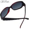 imageThe Fresh Polarized Vintage Classic Square Trendy Sunglasses  Exquisite PackagingBlackRed  Grey Gradient