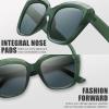 imageThe Fresh Retro Nude Cateye Sunglasses for Women Vintage Trendy Shades741201greenGrey