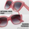 imageThe Fresh Retro Nude Cateye Sunglasses for Women Vintage Trendy Shades741202pinkGrey Gradient