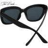 imageThe Fresh Retro Nude Cateye Sunglasses for Women Vintage Trendy Shades741203blackGrey