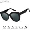 imageThe Fresh Retro Nude Cateye Sunglasses for Women Vintage Trendy Shades741203blackGrey
