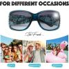 imageThe Fresh Trendy Classic Women Hot Fashion Rhinestones Sunglasses with Gift BoxL704crystal Greenblue  Floral Eyewear