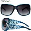 imageThe Fresh Trendy Classic Women Hot Fashion Rhinestones Sunglasses with Gift BoxL704crystal Greenblue  Floral Eyewear
