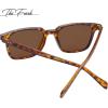 imageThe Fresh Trendy Square Sunglasses for Man Woman Fashion UV Protection Lens Men Women Sunnies Sunglasses625203 Demi  Brown