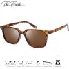 imageThe Fresh Trendy Square Sunglasses for Man Woman Fashion UV Protection Lens Men Women Sunnies Sunglasses625203 Demi  Brown