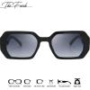imageThe Fresh Trendy Women Hot Fashion Rhinestones Sunnies Sunglasses  Exquisite Packaging  FR17406R01black  Grey Gradient