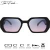 imageThe Fresh Trendy Women Hot Fashion Rhinestones Sunnies Sunglasses  Exquisite Packaging  FR17406R03black  GreyPink Gradient