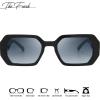 imageThe Fresh Trendy Women Hot Fashion Rhinestones Sunnies Sunglasses  Exquisite Packaging  FR17406R04black  Blue Grey Gradient