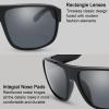 imageThe Fresh Vintage Sunglasses for Men Women Retro Square Sun Glasses6215pol02 Shiny Black