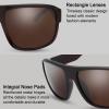 imageThe Fresh Vintage Sunglasses for Men Women Retro Square Sun Glasses6215pol03 Crystal Brown