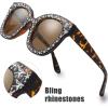 imageThe Fresh Women Cat eye Crystal Shades Sunglasses Gift Box2demi