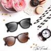 imageThe Fresh Women Cat eye Crystal Shades Sunglasses Gift Box731801 Black