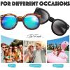 imageThe Fresh Womens Designer Inspired Oversized Round Circle Sunglasses Retro Fashion Style26black  Tortoise