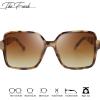 imageThe Fresh Womens Oversized Square Hybrid Butterfly Fashion Sunglasses  Exquisite Packaging738903demi  Gradient Brown