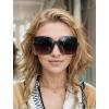 imageThe Fresh Womens Oversized Square Hybrid Butterfly Fashion Sunglasses  Exquisite Packaging7389p01black  Grey Polarized Lens