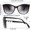 imageThe Fresh Womens Oversized Square Jackie O Cat Eye Hybrid Butterfly Fashion Sunglasses  Exquisite Packaging718801blackGold