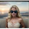 imageThe Fresh Womens Oversized Square Jackie O Cat Eye Hybrid Butterfly Fashion Sunglasses  Exquisite Packaging719202 New Black