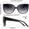 imageThe Fresh Womens Oversized Square Jackie O Cat Eye Hybrid Butterfly Fashion Sunglasses  Exquisite Packaging719202 New Black