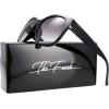 imageThe Fresh Womens Oversized Square Jackie O Cat Eye Hybrid Butterfly Fashion Sunglasses  Exquisite Packaging7192black