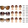 imageThe Fresh Womens Oversized Square Jackie O Cat Eye Hybrid Butterfly Fashion Sunglasses  Exquisite Packaging723301black