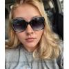 imageThe Fresh Womens Oversized Square Jackie O Cat Eye Hybrid Butterfly Fashion Sunglasses  Exquisite Packaging727702crystal Pink Black Paint