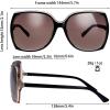 imageThe Fresh Womens Oversized Square Jackie O Cat Eye Hybrid Butterfly Fashion Sunglasses  Exquisite Packaging727704pcrystal Brown Black Paint