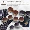 imageThe Fresh Womens Oversized Square Jackie O Cat Eye Hybrid Butterfly Fashion Sunglasses  Exquisite Packaging729905crystal Pink
