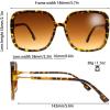 imageThe Fresh Womens Oversized Square Jackie O Cat Eye Hybrid Butterfly Fashion Sunglasses  Exquisite Packaging730001 Demi