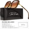 imageThe Fresh Womens Oversized Square Jackie O Cat Eye Hybrid Butterfly Fashion Sunglasses  Exquisite Packaging730001 Demi