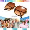 imageThe Fresh Womens Oversized Square Jackie O Cat Eye Hybrid Butterfly Fashion Sunglasses  Exquisite Packaging730001 Demi