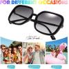 imageThe Fresh Womens Oversized Square Jackie O Cat Eye Hybrid Butterfly Fashion Sunglasses  Exquisite Packaging730003 Black