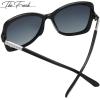 imageThe Fresh Womens Oversized Square Jackie O Cat Eye Hybrid Butterfly Fashion Sunglasses  Exquisite Packaging731601 Crystal Black