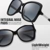 imageThe Fresh Womens Oversized Square Jackie O Cat Eye Hybrid Butterfly Fashion Sunglasses  Exquisite Packaging731601 Crystal Black