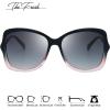 imageThe Fresh Womens Oversized Square Jackie O Cat Eye Hybrid Butterfly Fashion Sunglasses  Exquisite Packaging731602 Crystal Pink Black Paint